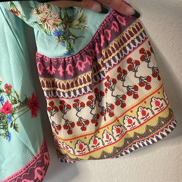Umgee Boho Off Shoulder Floral Size M - Picture 3 of 5